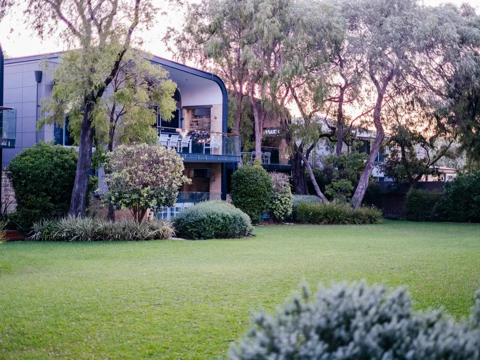Resort grounds and Bay House villas