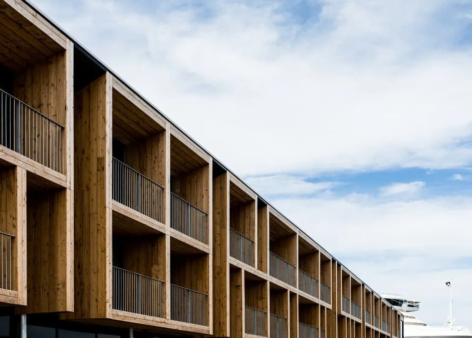 Waterfront balconies