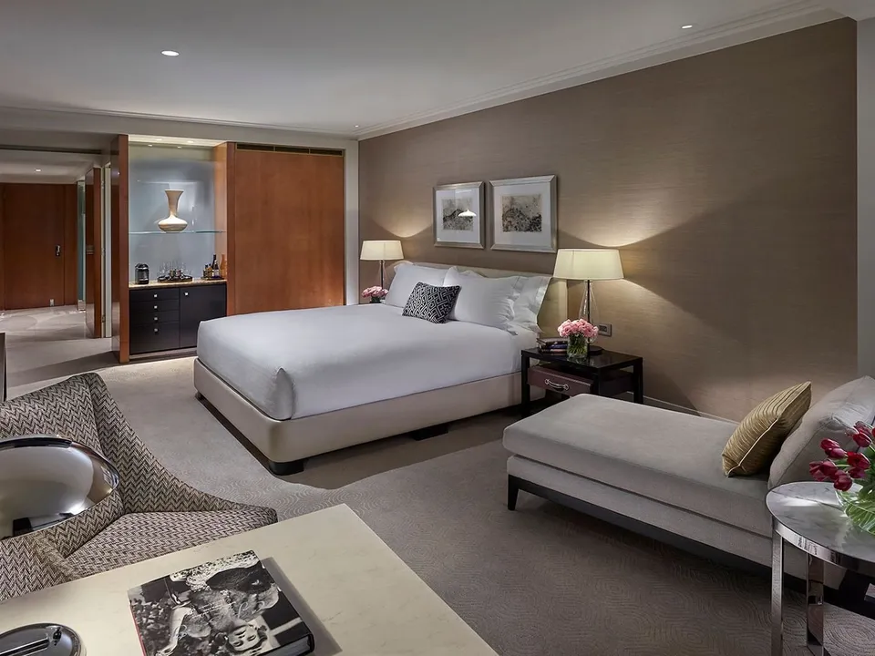 Deluxe King Room with city views, deep soaking bath and walk-in dressing room