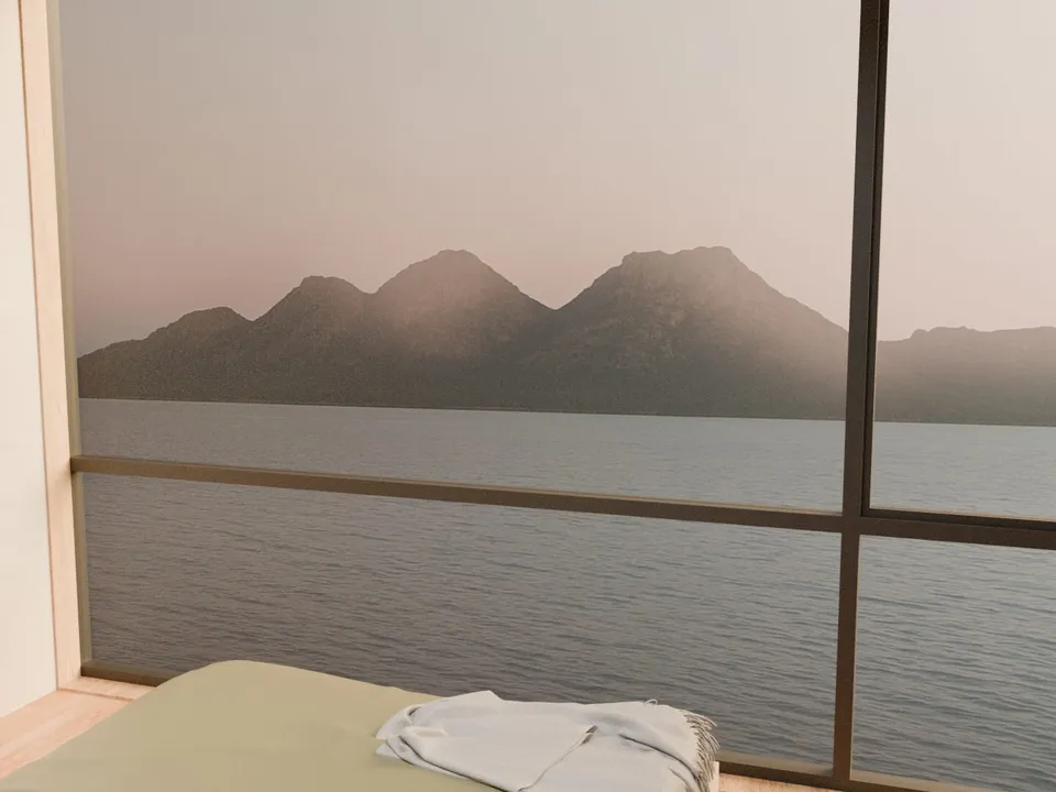 The Host Suite bedroom with Hazards views
